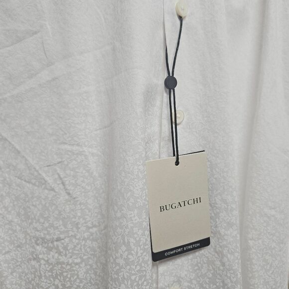Bugatchi Classic White Dress Shirt NWT BUGATCHI SIZE XL - Picture 2 of 7